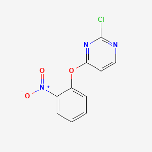 molecular formula C10H6ClN3O3 B7859778 2-Chloro-4-(2-nitrophenoxy)pyrimidine CAS No. 353259-09-3