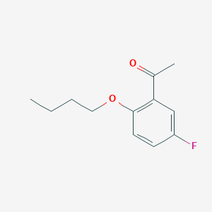 molecular formula C12H15FO2 B7859794 1-(2-Butoxy-5-fluorophenyl)ethanone 