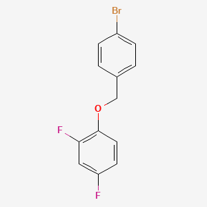 molecular formula C13H9BrF2O B7859803 4-Bromobenzyl-(2,4-difluorophenyl)ether 