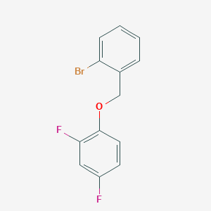 molecular formula C13H9BrF2O B7859806 2-Bromobenzyl-(2,4-difluorophenyl)ether 