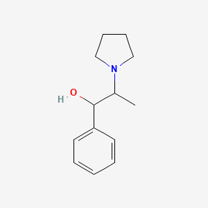 molecular formula C13H19NO B7859833 1-苯基-2-(吡咯烷-1-基)丙醇 