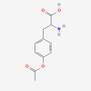 molecular formula C11H13NO4 B7859851 3-(4-Acetyloxyphenyl)-2-aminopropanoic acid 