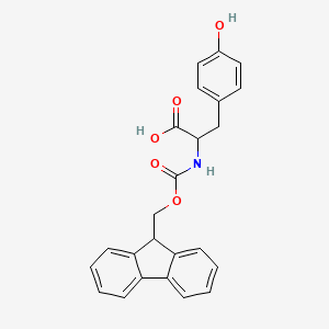 molecular formula C24H21NO5 B7859855 2-({[(9H-fluoren-9-yl)methoxy]carbonyl}amino)-3-(4-hydroxyphenyl)propanoic acid 