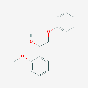 molecular formula C15H16O3 B7859880 1-(2-Methoxyphenyl)-2-phenoxyethanol 