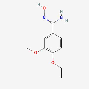 4-ethoxy-N-hydroxy-3-methoxybenzene-1-carboximidamide