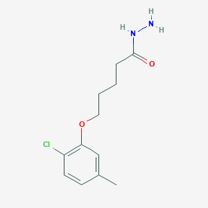 molecular formula C12H17ClN2O2 B7859918 5-(2-Chloro-5-methylphenoxy)pentanehydrazide 