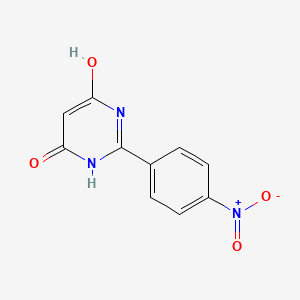 molecular formula C10H7N3O4 B7859930 2-(4-Nitrophenyl)pyrimidine-4,6-diol 