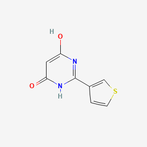 molecular formula C8H6N2O2S B7859937 4-hydroxy-2-thiophen-3-yl-1H-pyrimidin-6-one CAS No. 57059-12-8