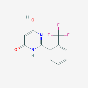 molecular formula C11H7F3N2O2 B7859942 6-Hydroxy-2-[2-(trifluoromethyl)phenyl]-3,4-dihydropyrimidin-4-one 