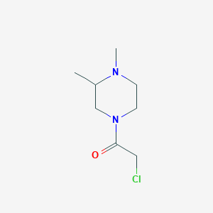 molecular formula C8H15ClN2O B7859966 2-Chloro-1-(3,4-dimethyl-piperazin-1-yl)-ethanone 