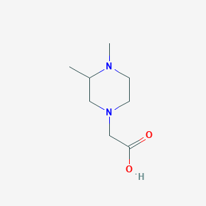 molecular formula C8H16N2O2 B7859969 (3,4-Dimethyl-piperazin-1-yl)-acetic acid 