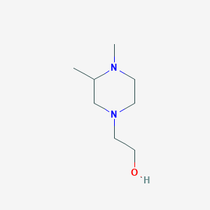 molecular formula C8H18N2O B7859971 2-(3,4-Dimethyl-piperazin-1-yl)-ethanol 