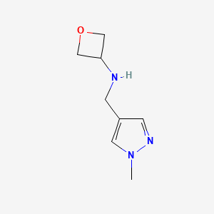 N-((1-methyl-1H-pyrazol-4-yl)methyl)oxetan-3-amine