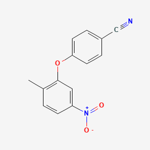 molecular formula C14H10N2O3 B7860007 4-(2-Methyl-5-nitrophenoxy)benzonitrile 