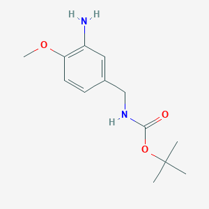 tert-butyl N-[(3-amino-4-methoxyphenyl)methyl]carbamate