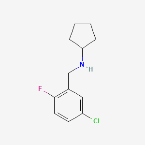 molecular formula C12H15ClFN B7860034 N-(5-Chloro-2-fluorobenzyl)cyclopentanamine 