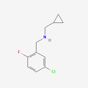 molecular formula C11H13ClFN B7860035 N-(5-Chloro-2-fluorobenzyl)-1-cyclopropylmethanamine 