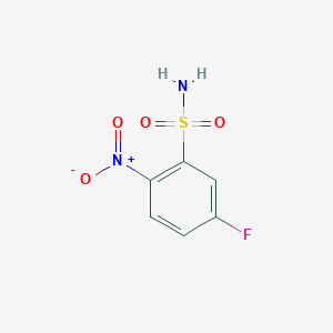 molecular formula C6H5FN2O4S B7860072 Benzenesulfonamide, 5-fluoro-2-nitro- 