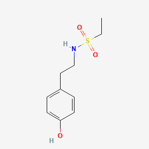 molecular formula C10H15NO3S B7860091 N-(4-hydroxyphenethyl)ethanesulfonamide 