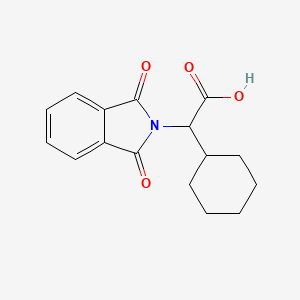 molecular formula C16H17NO4 B7860098 2-Cyclohexyl-2-(1,3-dioxoisoindolin-2-yl)acetic acid 
