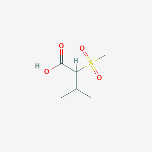 molecular formula C6H12O4S B7860146 2-Methanesulfonyl-3-methylbutanoic acid 