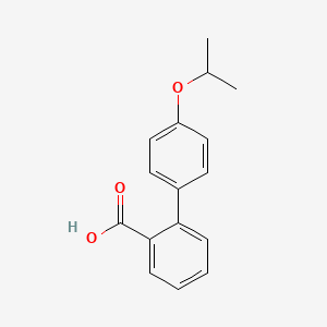 molecular formula C16H16O3 B7860174 2-[4-(Propan-2-yloxy)phenyl]benzoic acid 