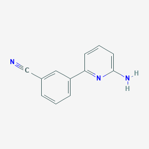 molecular formula C12H9N3 B7860179 3-(6-Aminopyridin-2-yl)benzonitrile 