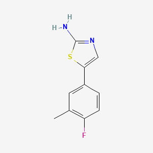 molecular formula C10H9FN2S B7860185 2-Thiazolamine, 5-(4-fluoro-3-methylphenyl)- CAS No. 886761-83-7