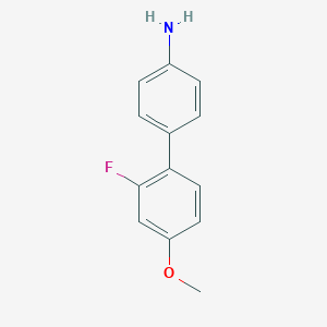 molecular formula C13H12FNO B7860195 4-(2-Fluoro-4-methoxyphenyl)aniline 