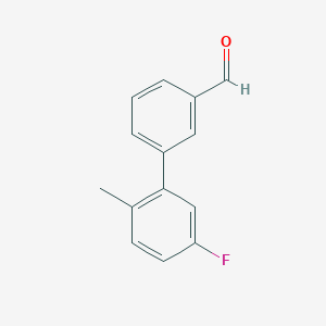 molecular formula C14H11FO B7860212 3-(3-Fluoro-6-methylphenyl)benzaldehyde 