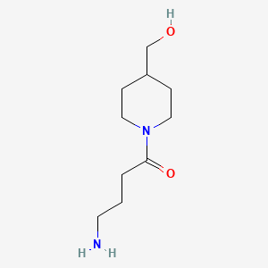 4-Amino-1-[4-(hydroxymethyl)piperidin-1-yl]butan-1-one