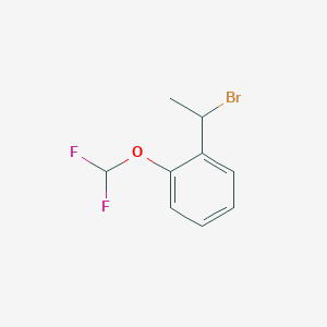 molecular formula C9H9BrF2O B7860355 1-(1-Bromoethyl)-2-(difluoromethoxy)benzene 