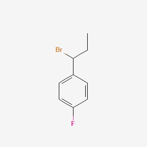 molecular formula C9H10BrF B7860358 1-(1-Bromo-propyl)-4-fluoro-benzene 