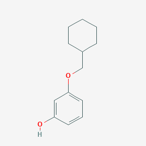 molecular formula C13H18O2 B7860385 3-(Cyclohexylmethoxy)phenol 