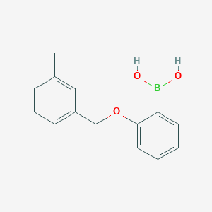 molecular formula C14H15BO3 B7860399 2-(3-Methylbenzyloxy)phenylboronic acid 