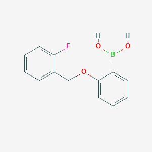 molecular formula C13H12BFO3 B7860402 2-(2-Fluorobenzyloxy)phenylboronic acid 