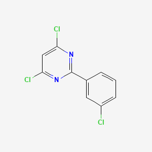 molecular formula C10H5Cl3N2 B7860405 4,6-Dichloro-2-(3-chlorophenyl)pyrimidine CAS No. 21139-63-9