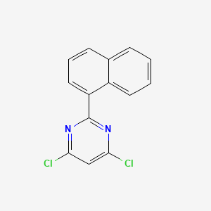 molecular formula C14H8Cl2N2 B7860420 Pyrimidine, 4,6-dichloro-2-(1-naphthalenyl)- CAS No. 89517-04-4