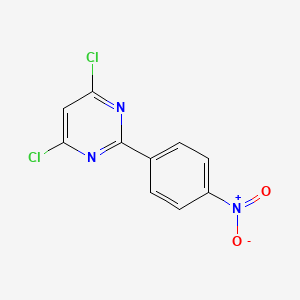 molecular formula C10H5Cl2N3O2 B7860424 4,6-Dichloro-2-(4-nitrophenyl)pyrimidine CAS No. 83217-23-6