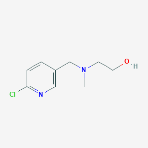 molecular formula C9H13ClN2O B7860449 2-[(6-Chloro-pyridin-3-ylmethyl)-methyl-amino]-ethanol 