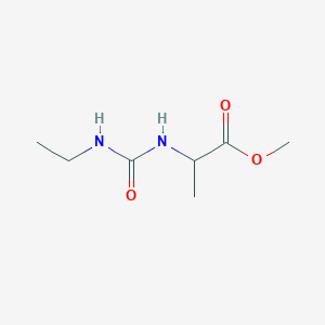 molecular formula C7H14N2O3 B7860463 Methyl 2-[(ethylcarbamoyl)amino]propanoate 