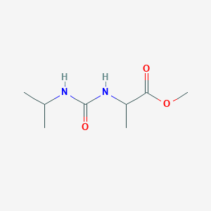 molecular formula C8H16N2O3 B7860471 methyl N-(propan-2-ylcarbamoyl)alaninate 