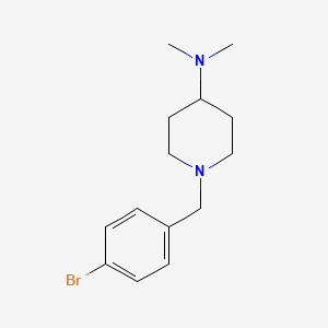 molecular formula C14H21BrN2 B7860476 [1-(4-Bromobenzyl)-piperidin-4-yl]-dimethylamine 