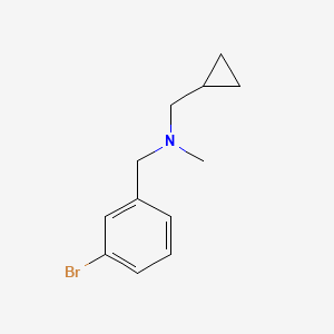molecular formula C12H16BrN B7860481 [(3-Bromophenyl)methyl](cyclopropylmethyl)methylamine 