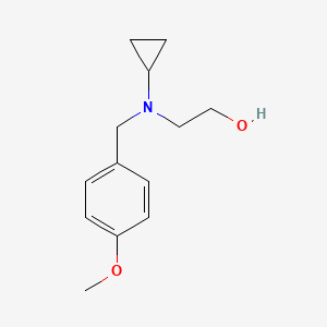 molecular formula C13H19NO2 B7860486 2-[Cyclopropyl-(4-methoxy-benzyl)-amino]-ethanol 