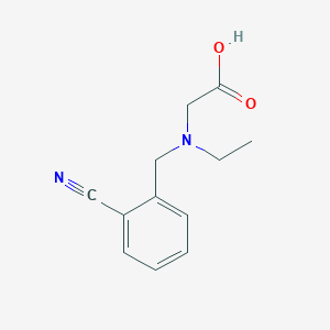 molecular formula C12H14N2O2 B7860520 [(2-Cyano-benzyl)-ethyl-amino]-acetic acid 