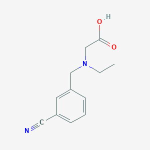 molecular formula C12H14N2O2 B7860535 [(3-Cyano-benzyl)-ethyl-amino]-acetic acid 