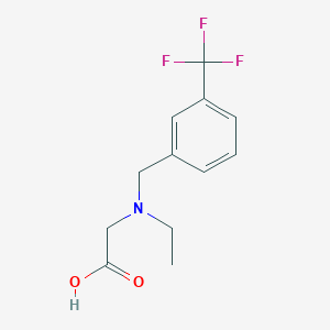 molecular formula C12H14F3NO2 B7860545 [Ethyl-(3-trifluoromethyl-benzyl)-amino]-acetic acid 