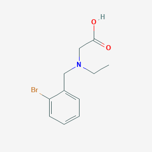 molecular formula C11H14BrNO2 B7860553 [(2-Bromo-benzyl)-ethyl-amino]-acetic acid 