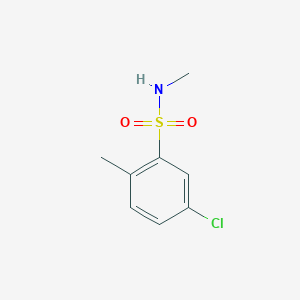 molecular formula C8H10ClNO2S B7860597 5-Chloro-N,2-dimethylbenzene-1-sulfonamide 